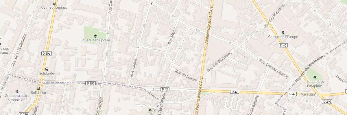 Plan du 16 Rue Desgranges à Montreuil