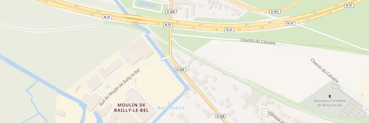 Plan du 838 Rue de Clermont à Breuil-le-Sec