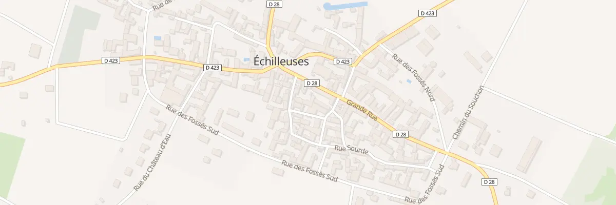 Plan du 1 Pl de l’Eglise à Échilleuses