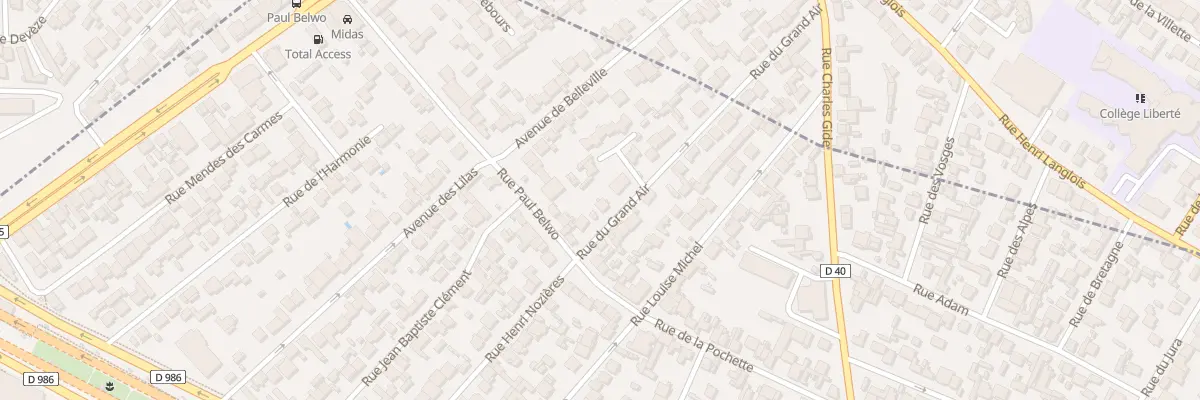 Plan du 7 Rue du Grand Air à Bobigny