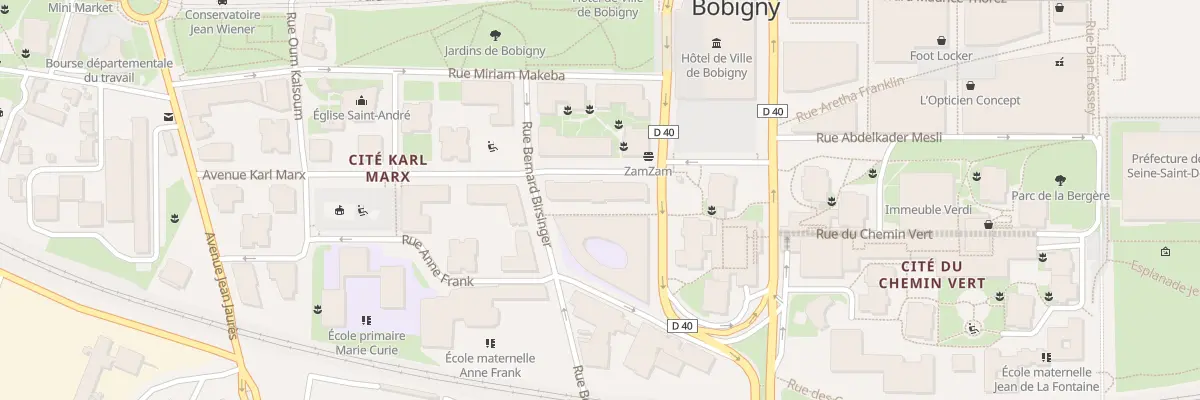 Plan du 9 Av Karl Marx à Bobigny