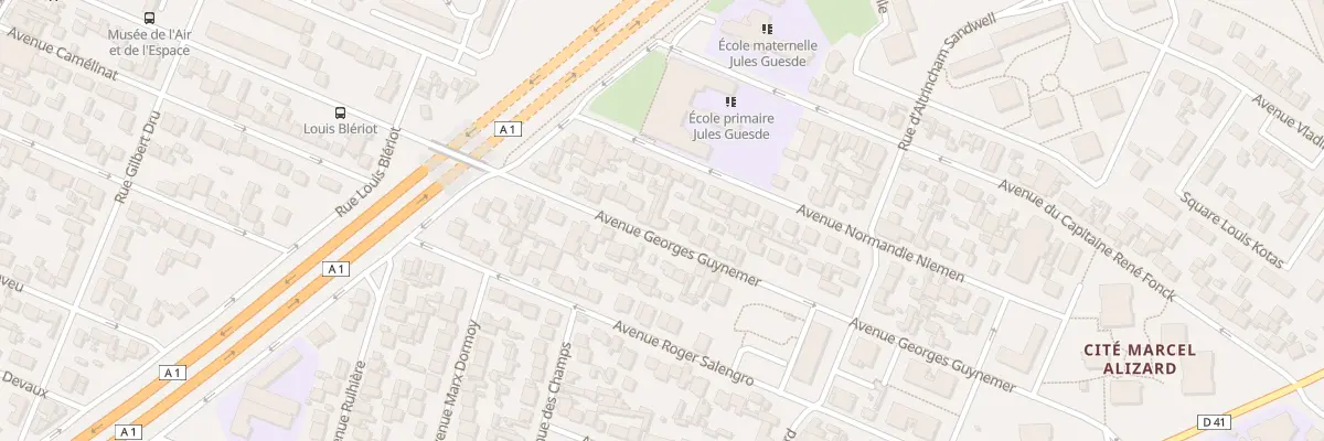 Plan du 39 Av Georges Guynemer au Blanc-Mesnil