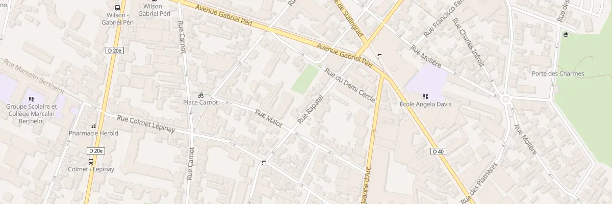 Plan du 58 Rue Rapatel à Montreuil