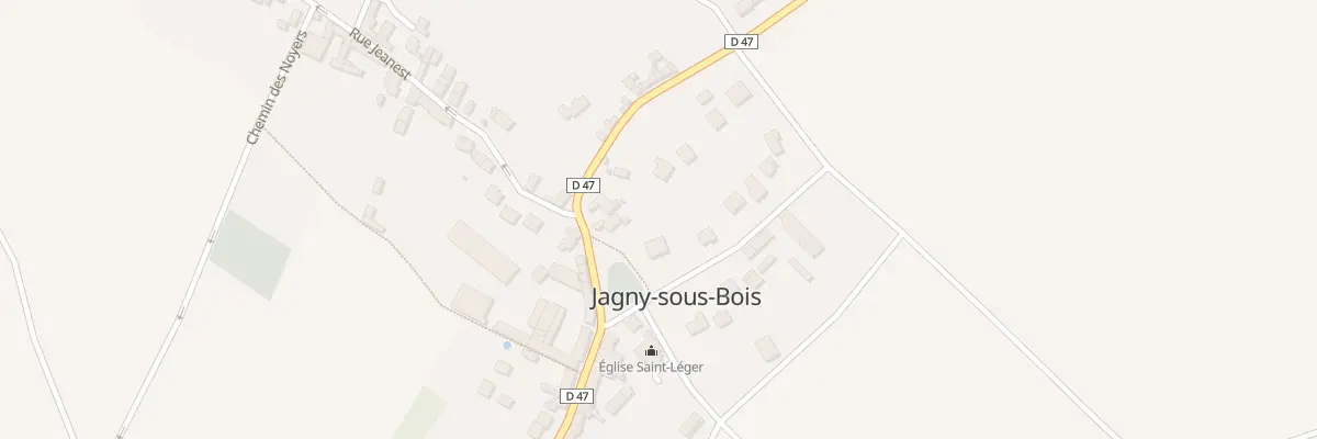 Plan du 3B Rue Chef de Ville à Jagny-sous-Bois