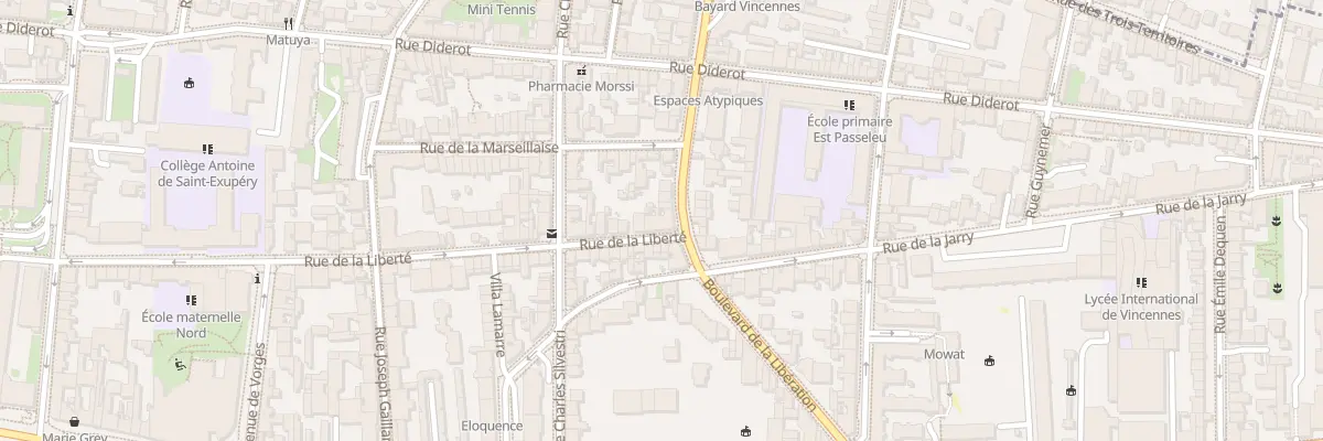 Plan du 53 Bd de la Libération à Vincennes