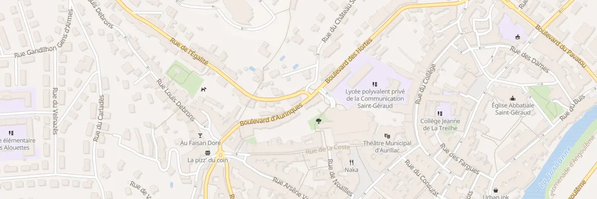 Plan du 1 Rue de l’Egalite à Aurillac