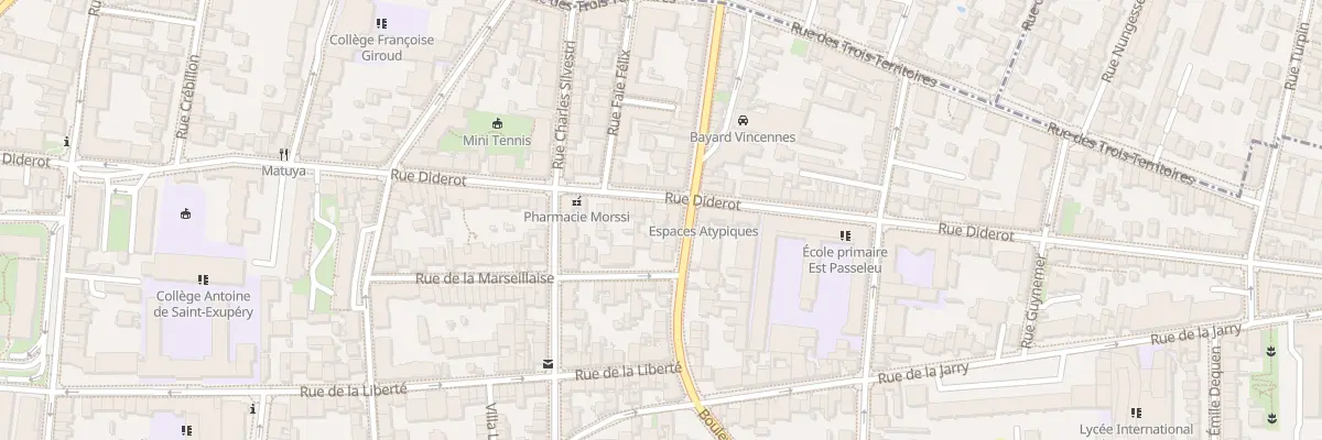 Plan du 98 Rue Diderot à Vincennes