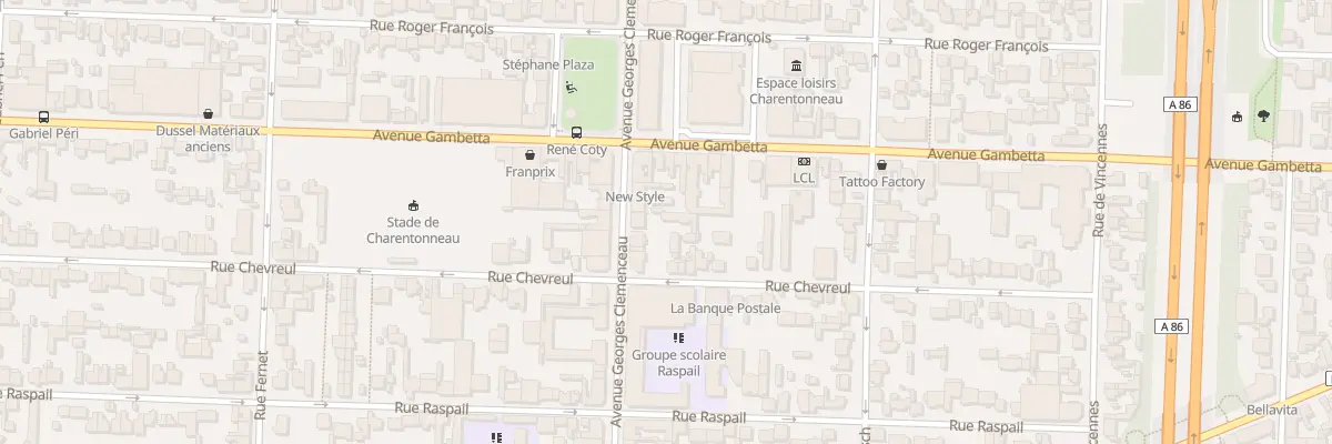 Plan du 50 Av Georges Clemenceau à Maisons-Alfort