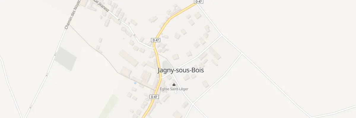 Plan du 1 Rue du Faflot à Jagny-sous-Bois