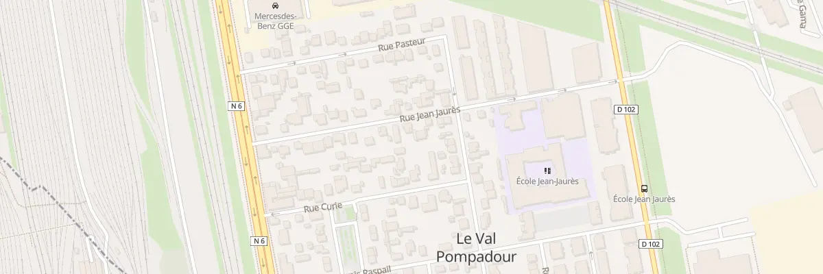 Plan du 20 Rue Jean Jaurès à Valenton