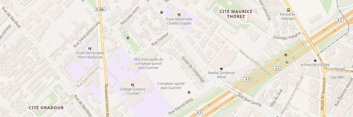 Plan du 28 Vc Sainte Arbitrage à Romainville