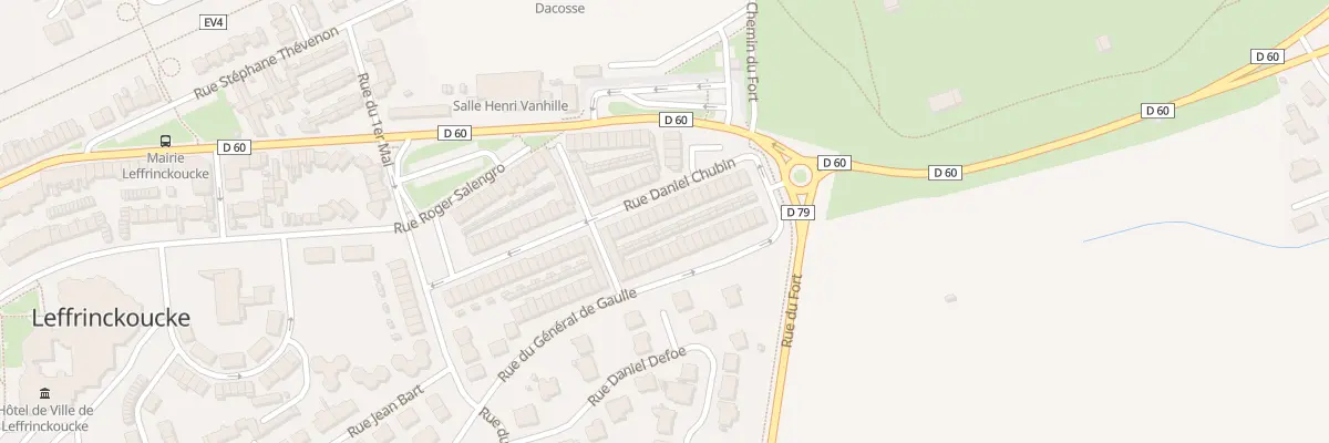 Plan du 160 Rue Daniel Chubin à Leffrinckoucke