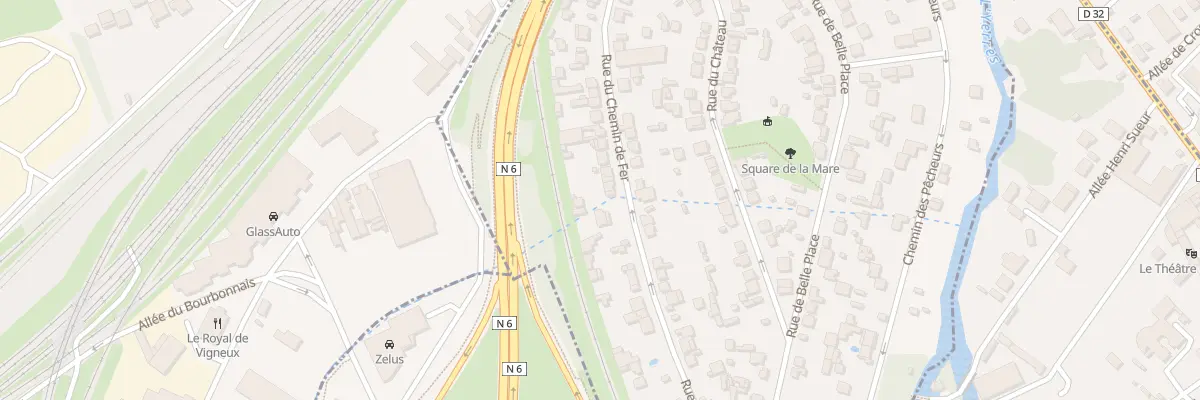 Plan du 54B Rue du Chemin de Fer à Villeneuve-Saint-Georges