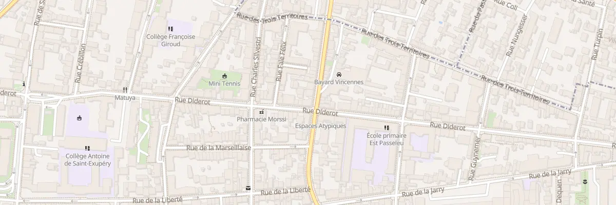 Plan du 89 Rue Diderot à Vincennes