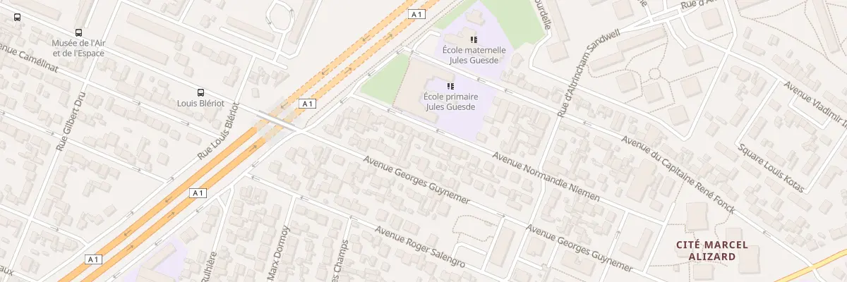 Plan du 92 Av Normandie Niemen au Blanc-Mesnil