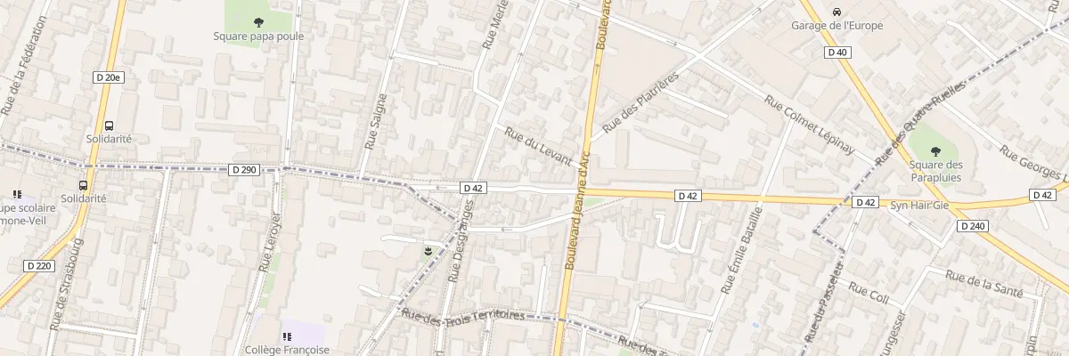 Plan du 77 Rue de la Solidarité à Montreuil