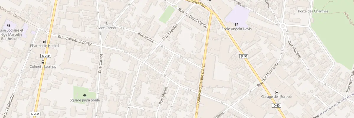Plan du 34B Rue Malot à Montreuil