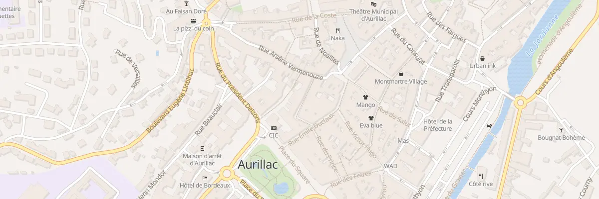 Plan du 10 Rue de la Bride à Aurillac