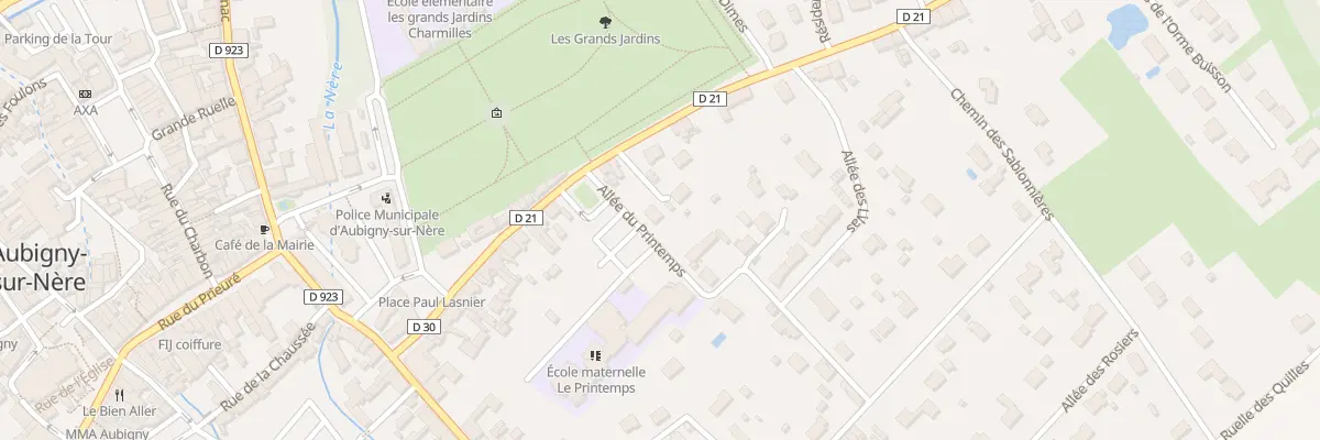 Plan du 3 All du Printemps à Aubigny-sur-Nère