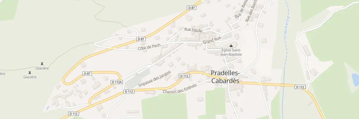 Plan du 5001 Le Village à Pradelles-Cabardès