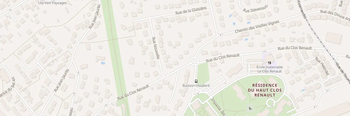 Plan du 33 Rue du Clos Renault à Mennecy