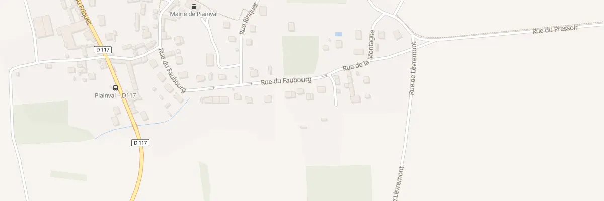 Plan du 260 Rue du Faubourg à Plainval