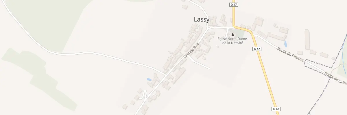 Plan du 29 Rue Grande Rue à Lassy