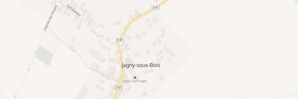 Plan du 1B Rue du Faflot à Jagny-sous-Bois