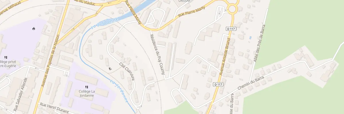 Plan du 9002 Res du Puy Courny à Aurillac