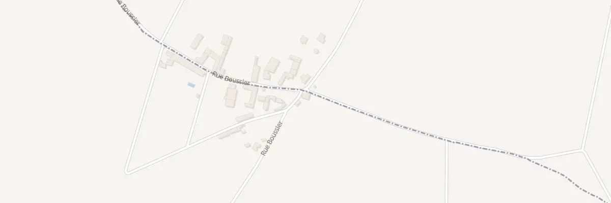 Plan de la Rue Boussier à Beaune-la-Rolande