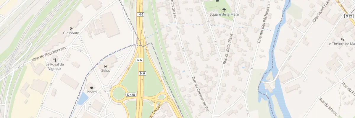 Plan du 72 Rue du Chemin de Fer à Villeneuve-Saint-Georges