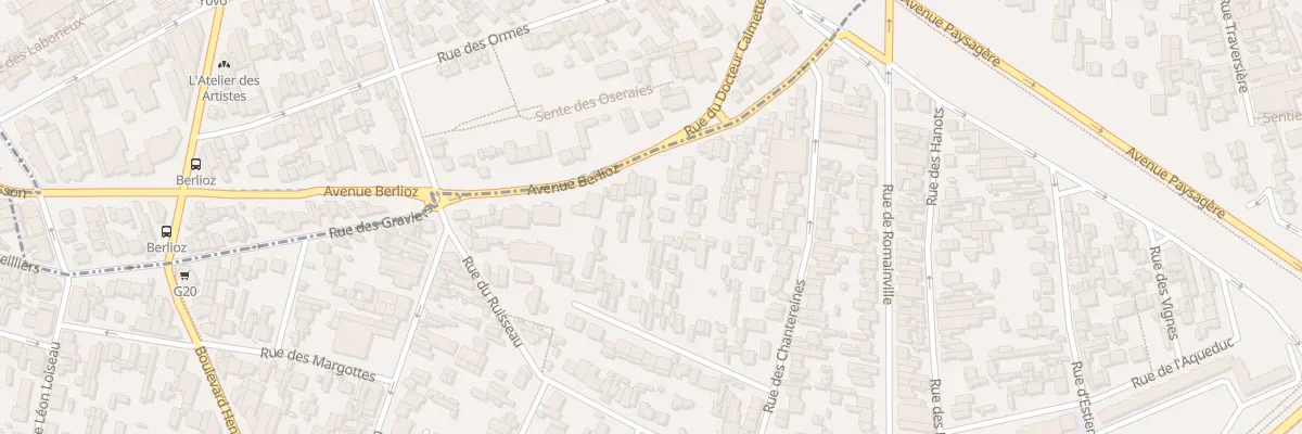 Plan du 38 Av Berlioz à Montreuil