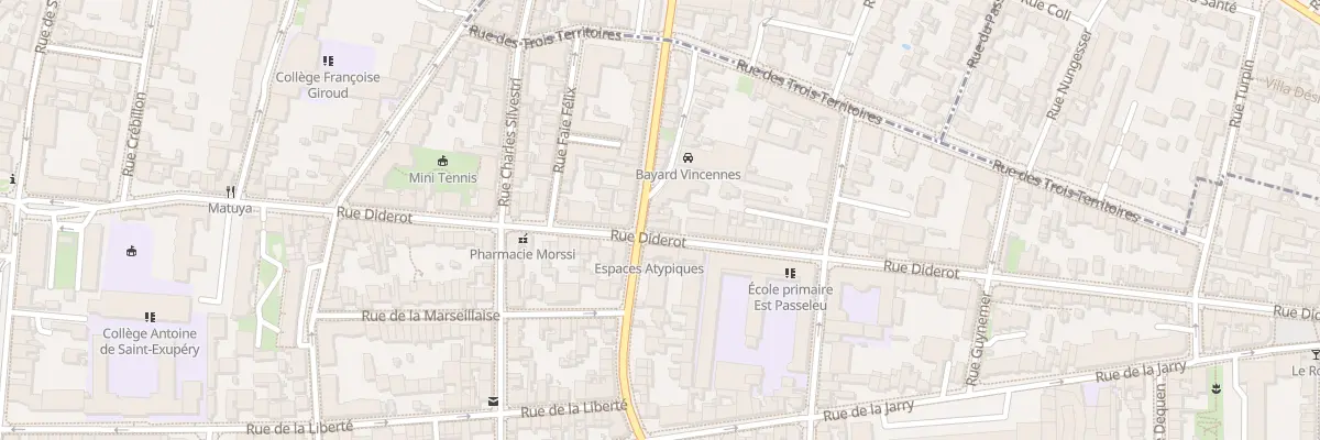 Plan du 112 Bd de la Libération à Vincennes