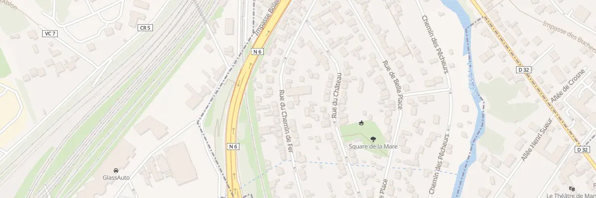 Plan du 25 Rue du Chemin de Fer à Villeneuve-Saint-Georges