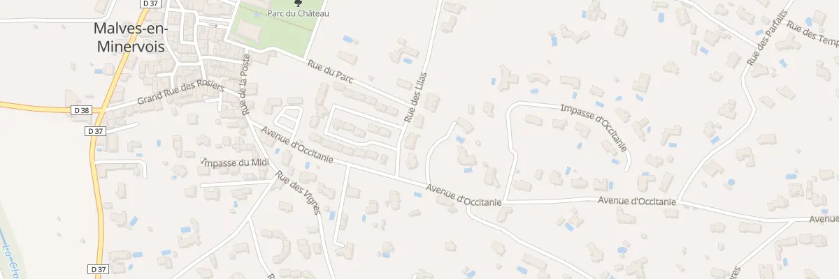 Plan du 5232 Sur le Four à Malves-en-Minervois