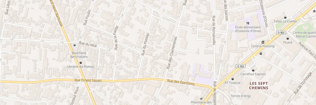Plan du 15 Rue des Chantereines à Montreuil