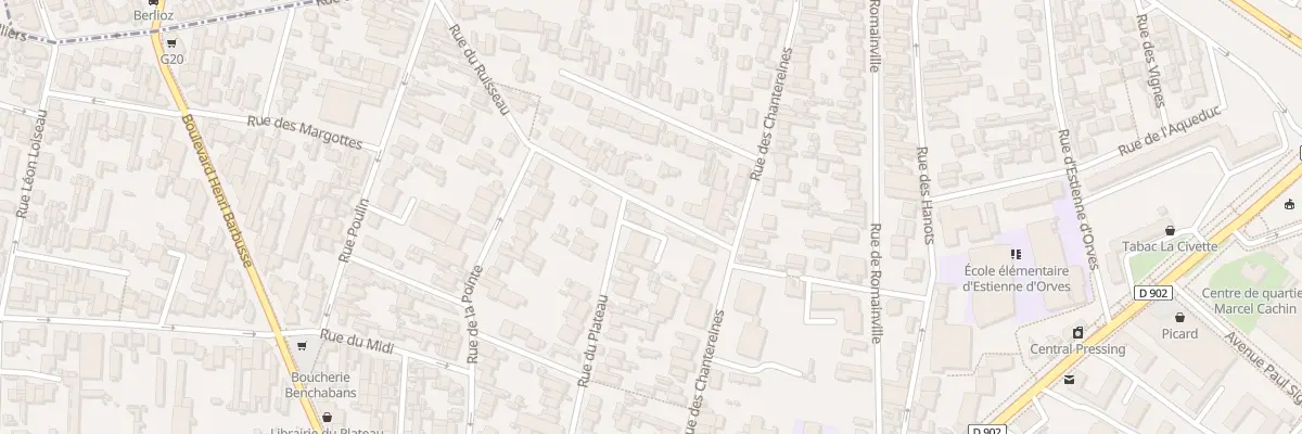 Plan du 7 Rue du Ruisseau à Montreuil