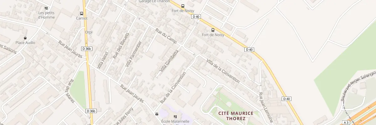 Plan du 36 Rue Convention à Romainville