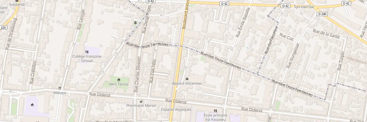 Plan du 126 Bd de la Libération à Vincennes