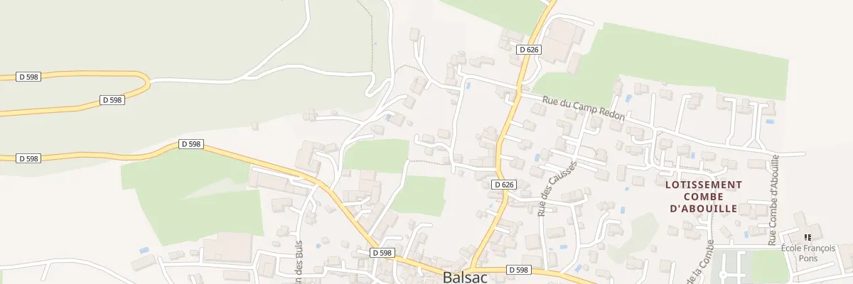 Plan du 5285 Balsac à Druelle Balsac