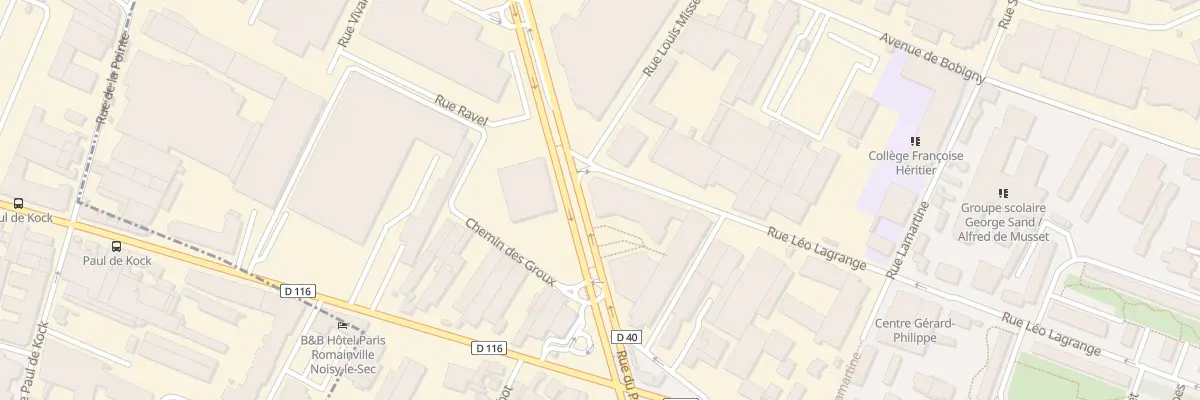 Plan du 55 Rue Léo Lagrange à Noisy-le-Sec