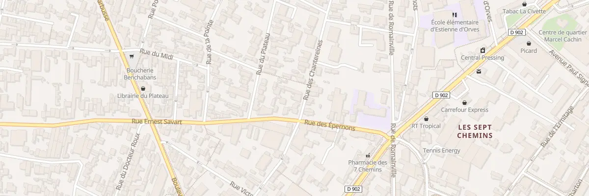 Plan du 3 Rue des Chantereines à Montreuil