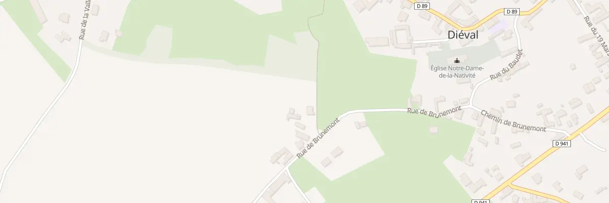 Plan du 392 Rue de Brunemont à Diéval