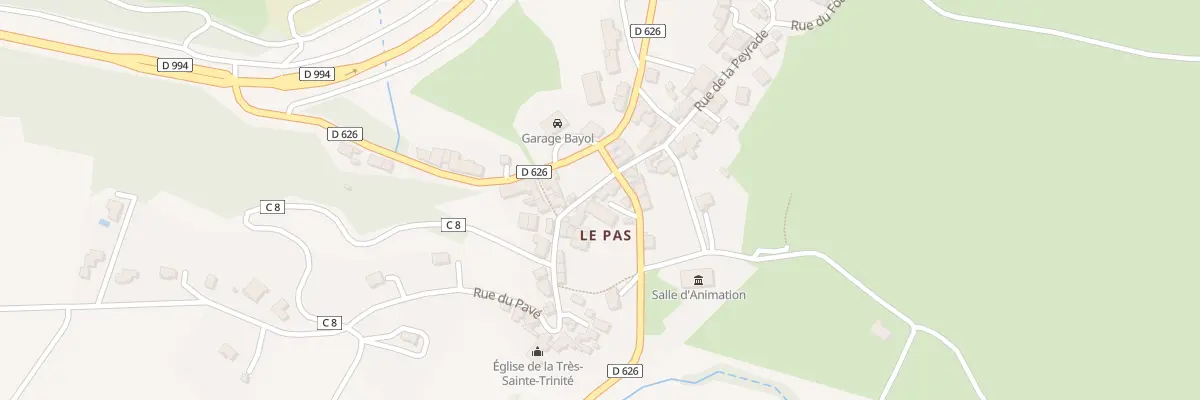 Plan du 1 Rue du Pave à Druelle Balsac
