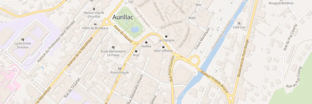 Plan du 14 Av Gambetta à Aurillac
