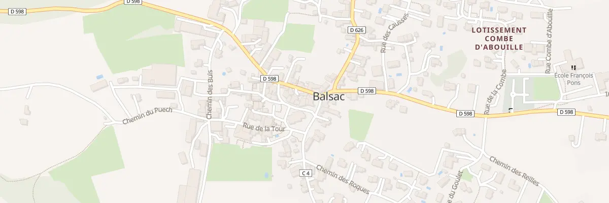 Plan du 5207 Balsac à Druelle Balsac