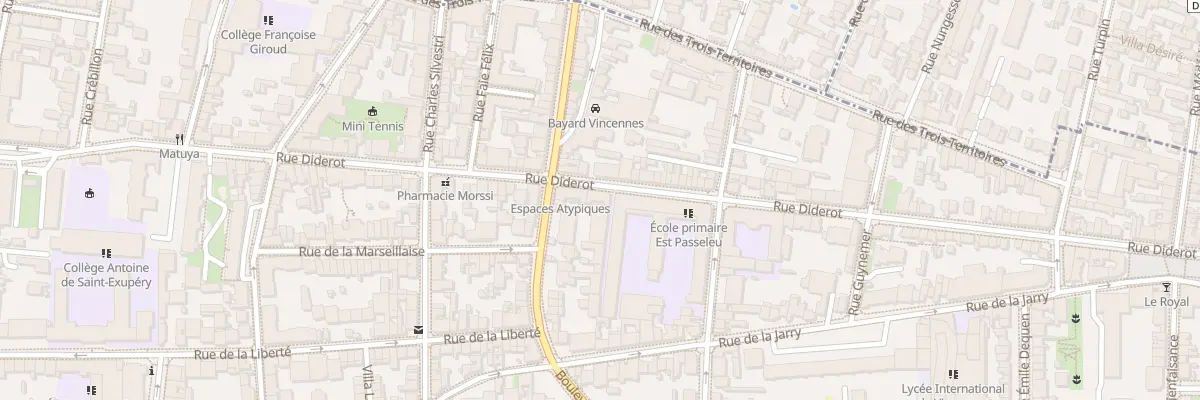 Plan du 102 Rue Diderot à Vincennes