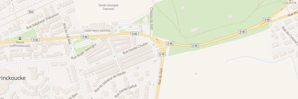 Plan du 212 Rue Daniel Chubin à Leffrinckoucke