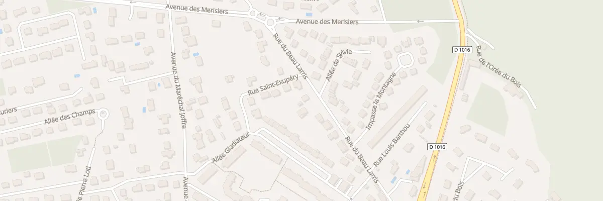 Plan du 9009 Rue du Beau Larris à Lamorlaye