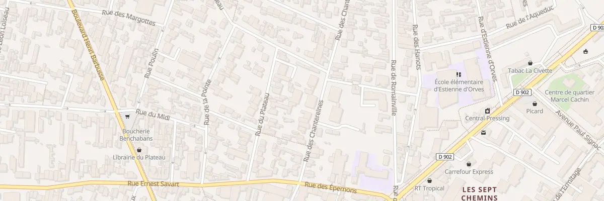 Plan du 27 Rue des Chantereines à Montreuil